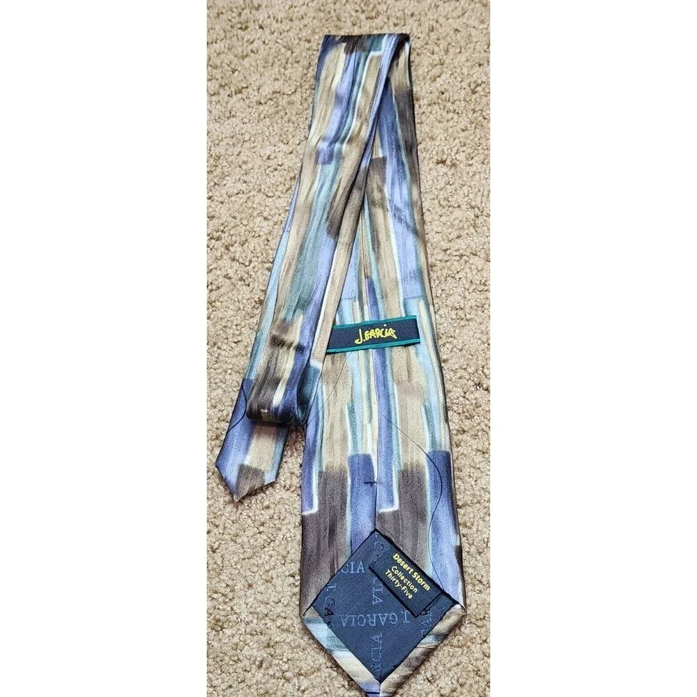 J. GARCIA Tie Desert Storm  Thirty One Collection Brushed‎ Purple Brown Green
